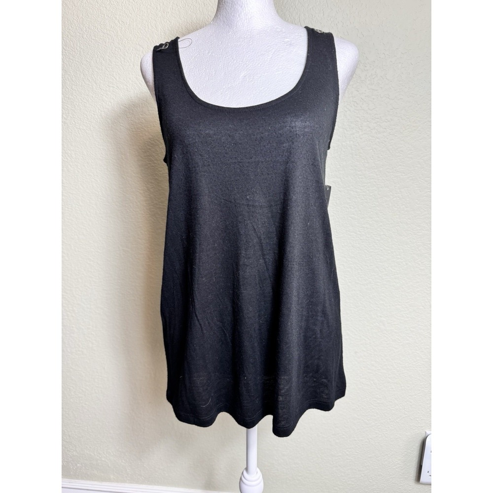 Allen B by Allen Schwartz Women's Sleeveless Black Top Size S‎ NWT Tank